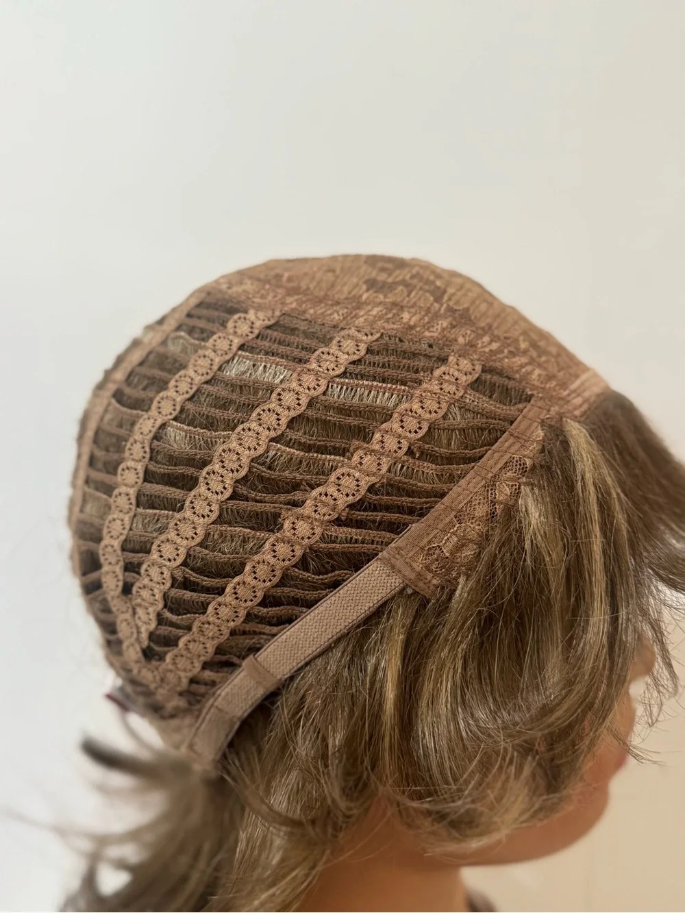 Henry Margu Short Layered Brown Highlighted Wig with Bangs Made in Japan